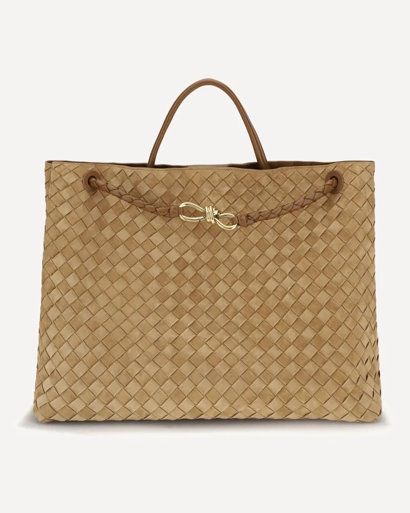Bottega Veneta Andiamo Shoulder Bag Female Beige