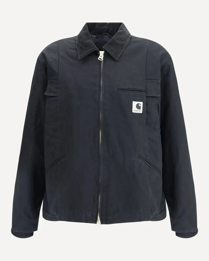 Sacai WIP Duck Jacket by Sacai x Carhartt Male Black