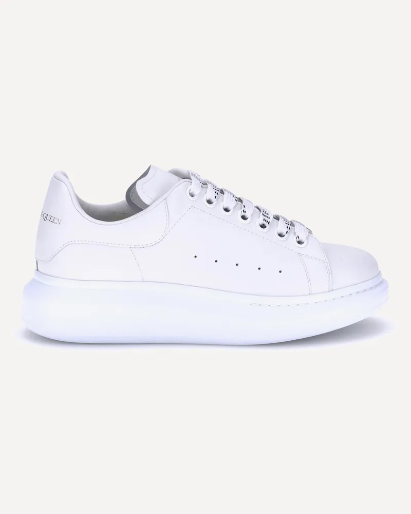 Alexander McQueen Leather Sneakers Male White