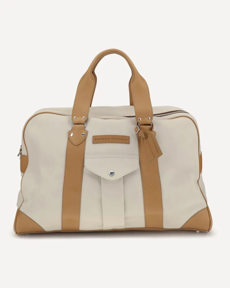 Brunello Cucinelli Street Travel Bag Male Beige