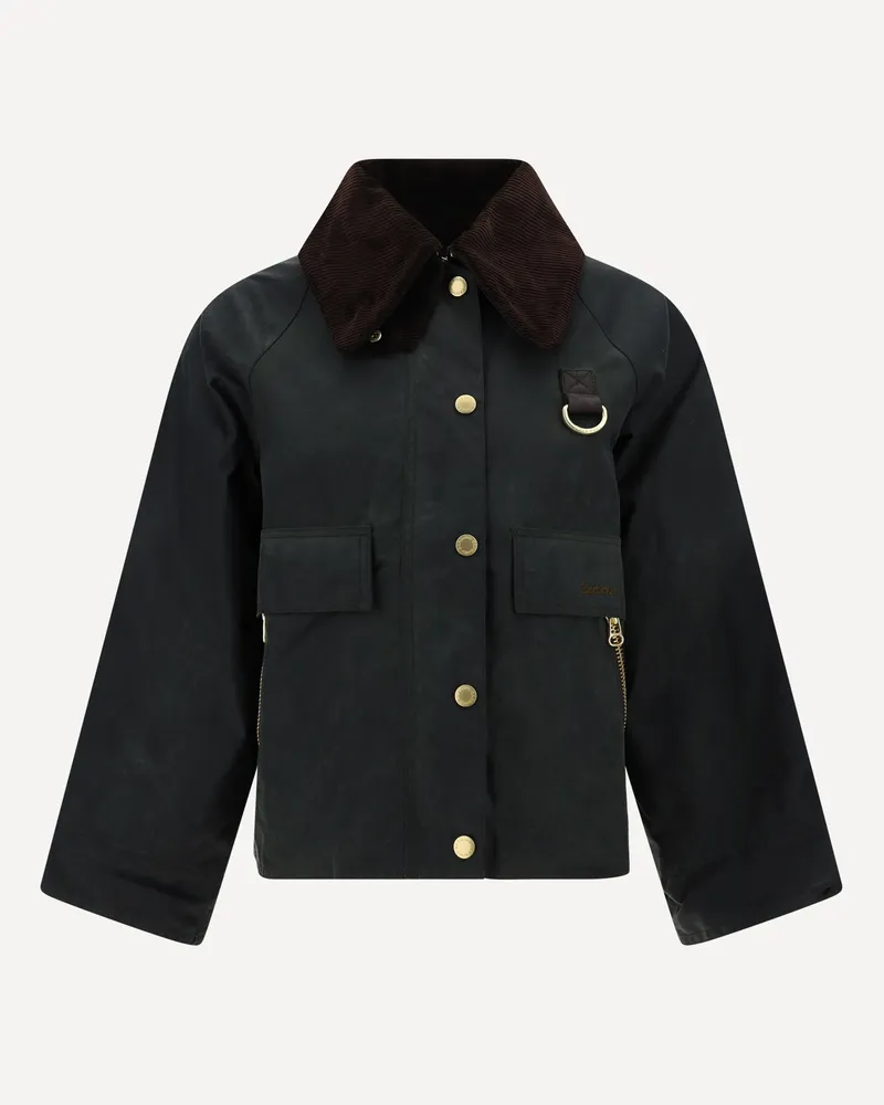 Barbour Catton Wax Jacket Female Green