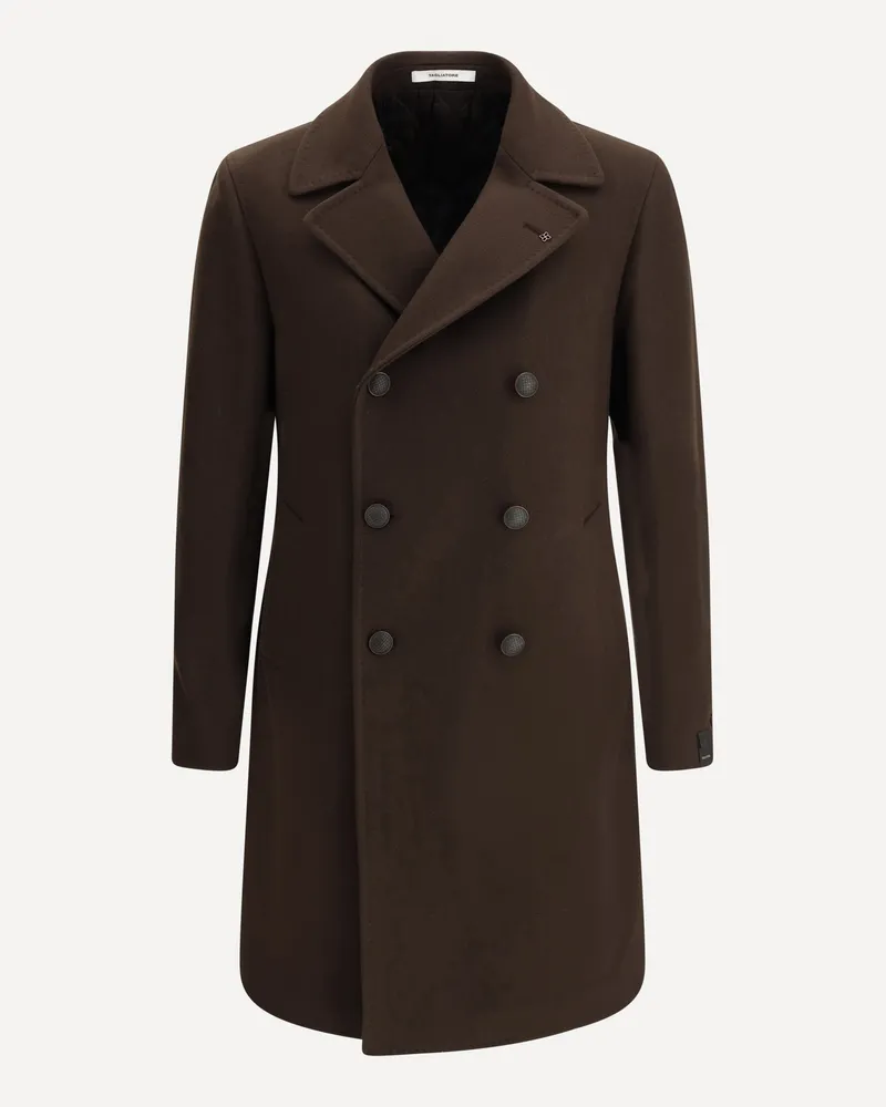 Tagliatore Double-breasted Coat Male Brown