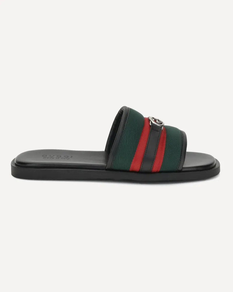 Gucci GG motif Slider Sandals Male Multicolour