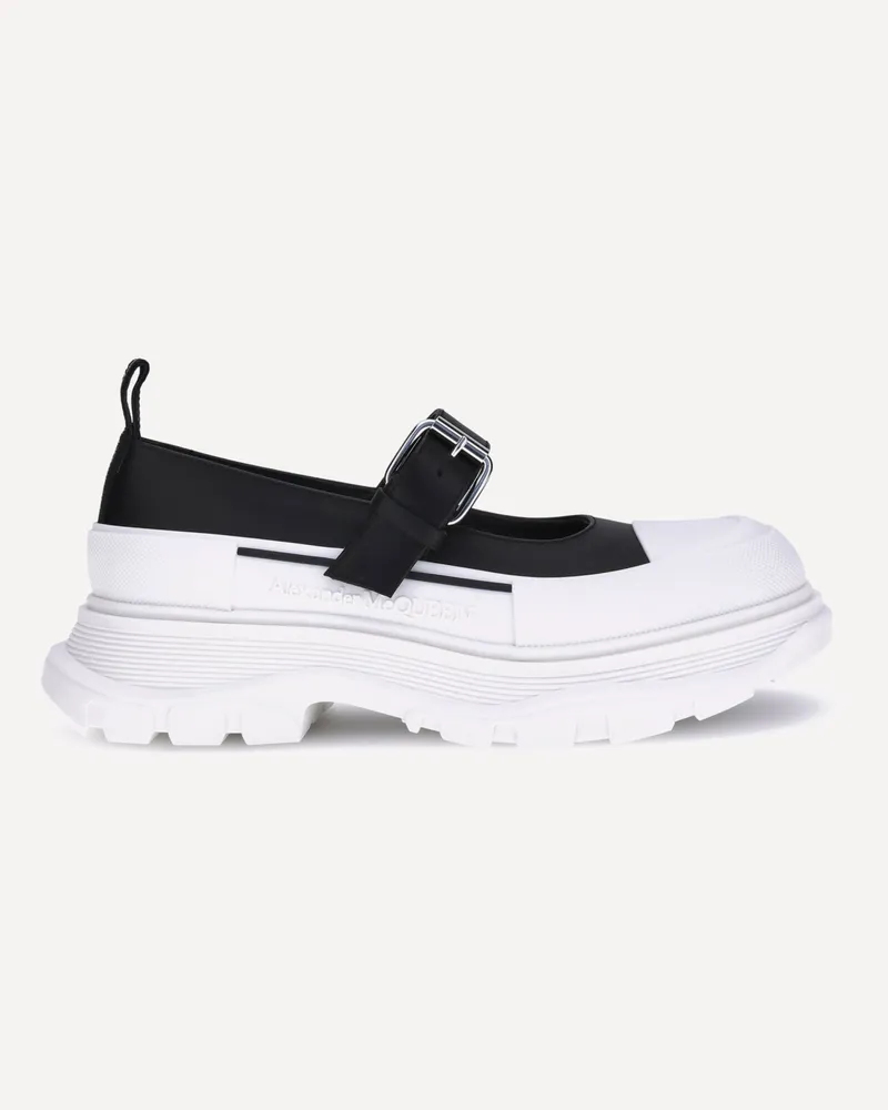 Alexander McQueen Leather and rubber Sneakers Female Black