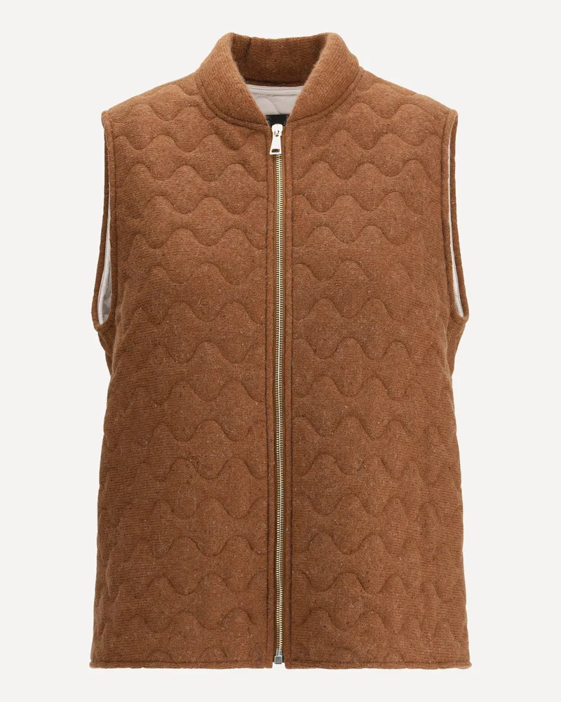 Fabiana Filippi Wool Down Vest Female Brown