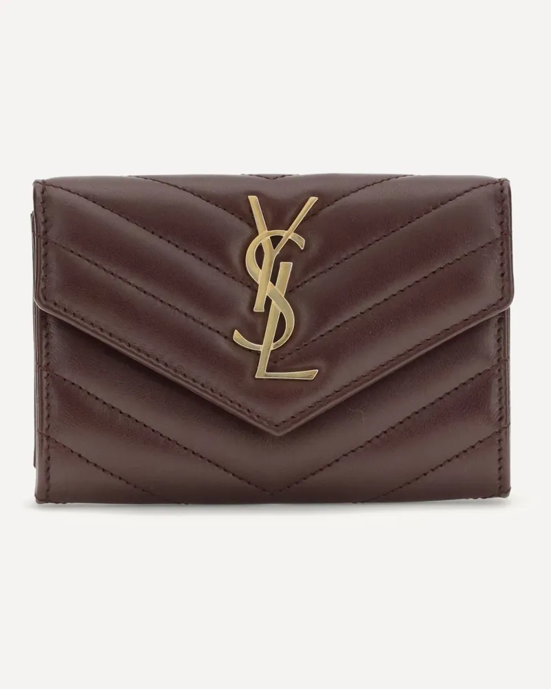 Saint Laurent Wallet Female Bordeaux