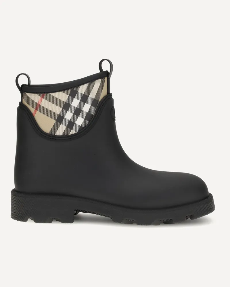 Burberry Marsh Stamp Ankle Boots Male Black