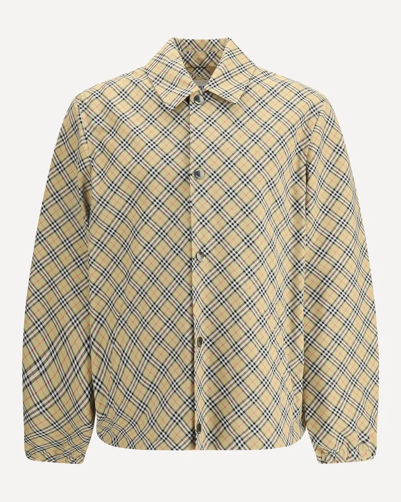 Burberry Shirt Jacket Male Beige