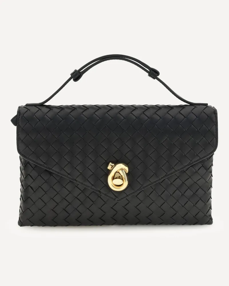 Bottega Veneta Knot Lock Shoulder Bag Female Black