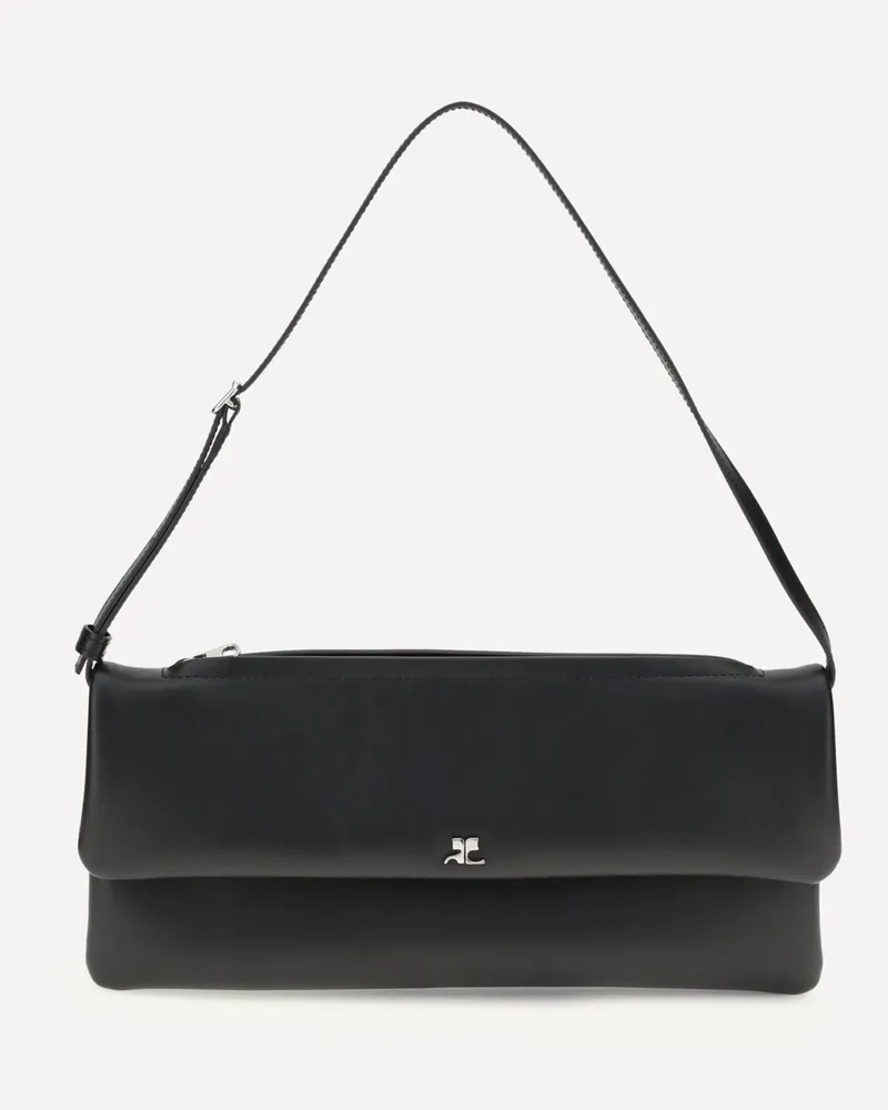 Courrèges Shoulder Bag with wristband Female Black