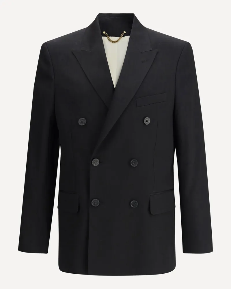 Golden Goose Double-breasted Blazer Male Black