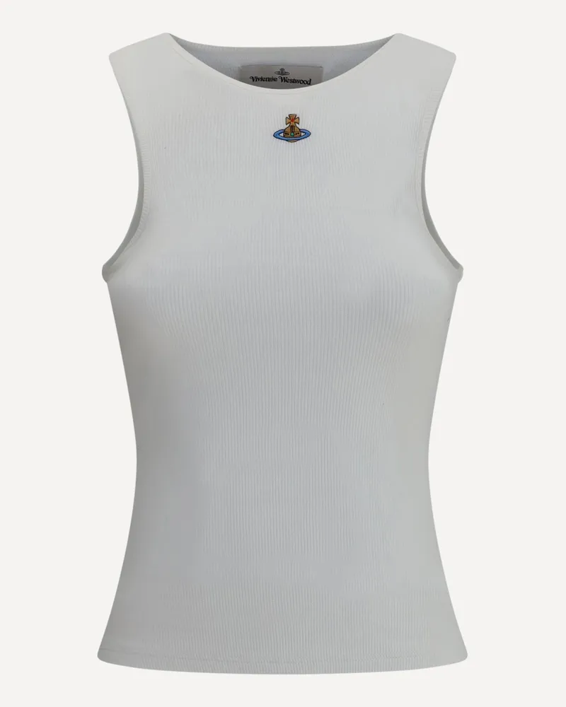 Vivienne Westwood Tank Top with logo Female White