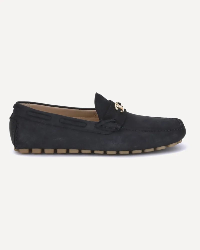 Valentino Garavani Fastaway Driver Loafers Male Black