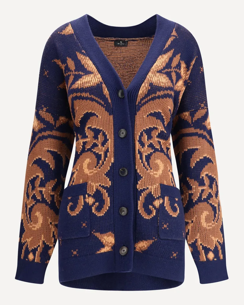 Etro Wool jacquard Cardigan Female Multicolour