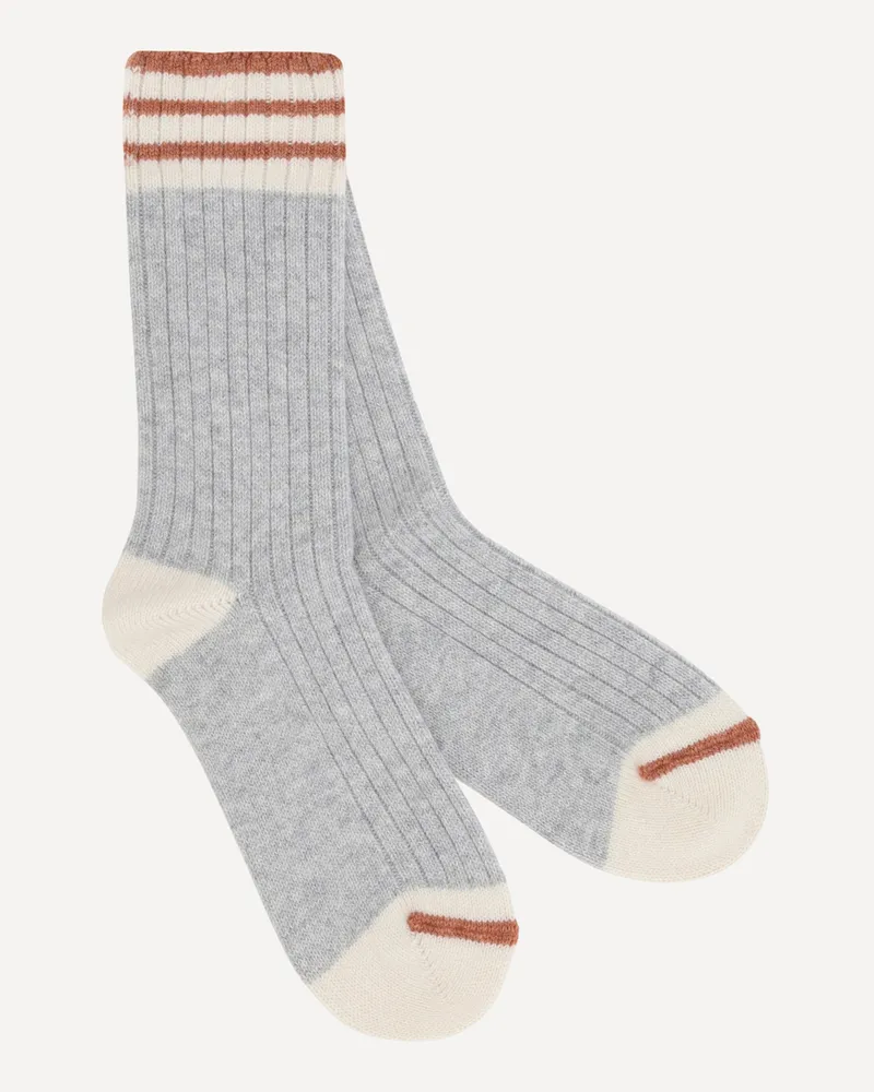 Brunello Cucinelli Cashmere Socks Male Grey