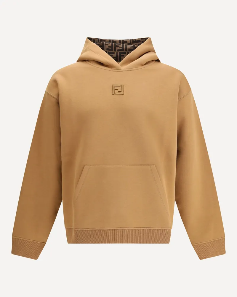 Fendi Hoodie Male Beige