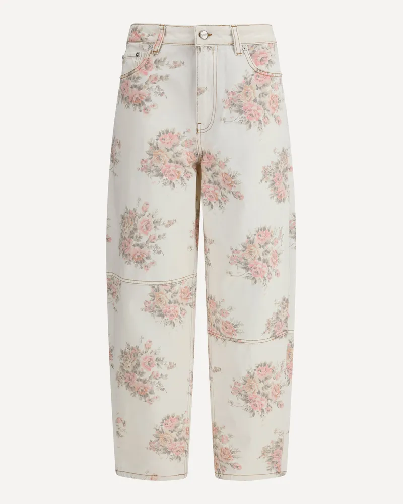 Ganni Stary floral-print Jeans Female Multicolour