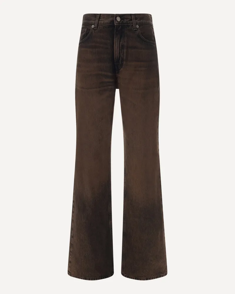 Haikure Wide-leg Jeans Female Brown