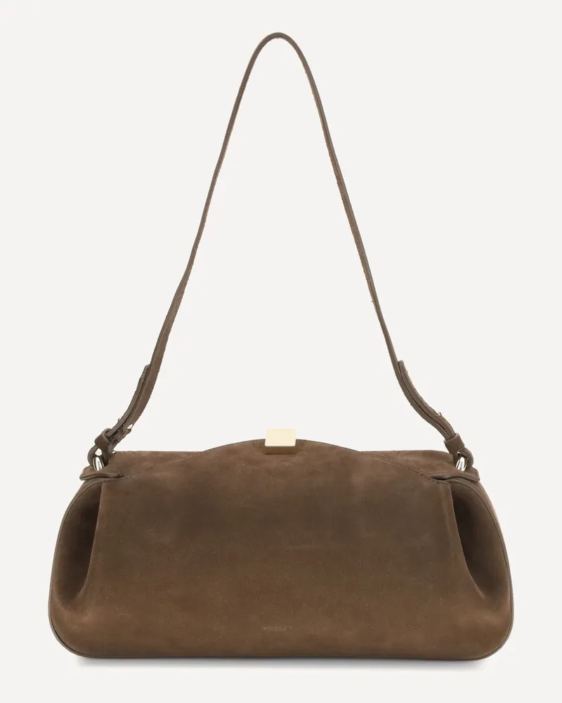 YUZEFI Oyster Shoulder Bag Female Brown
