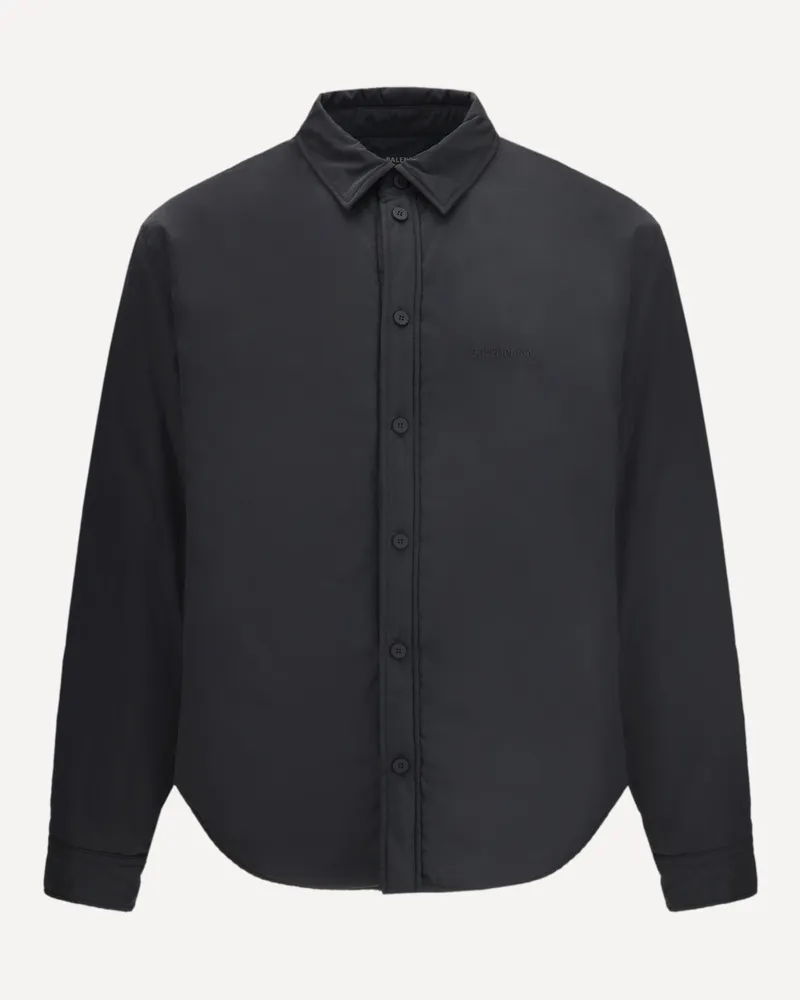 Balenciaga Padded Jacket with embroidered logo Male Black