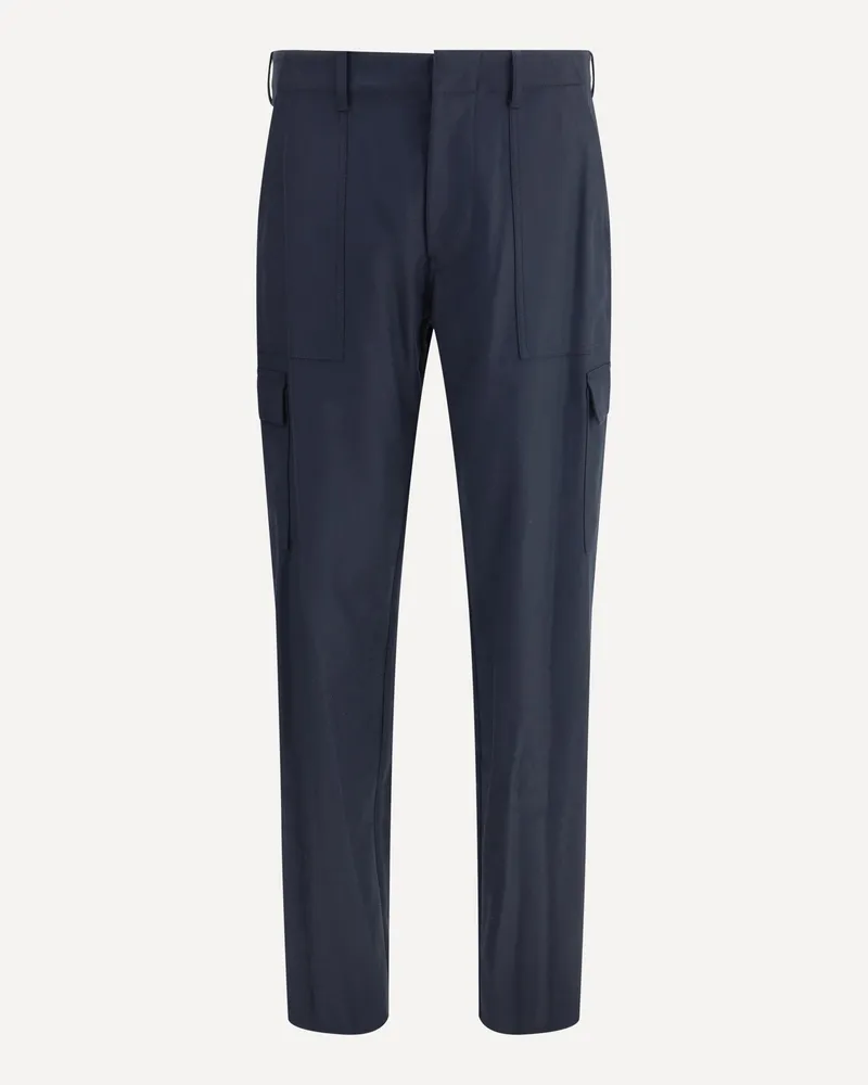 Etro Flannel cargo Pants Male Blue