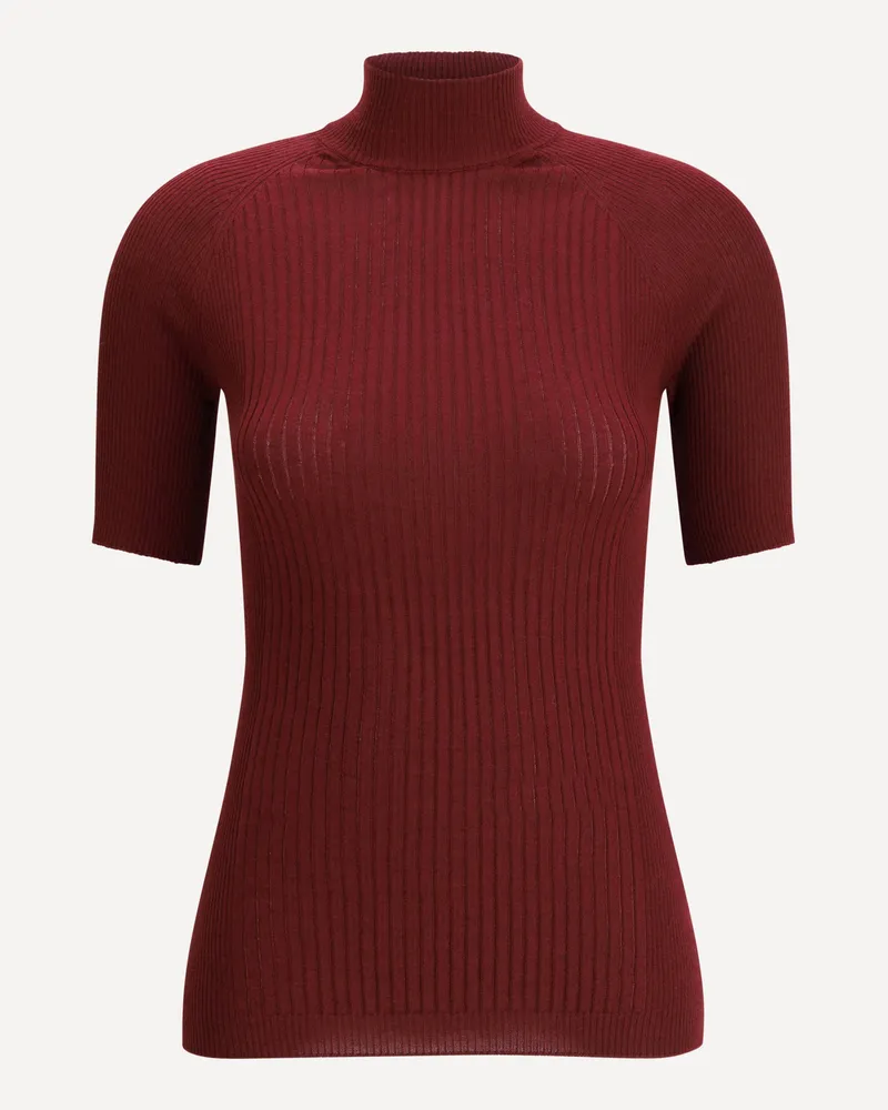 Sa Su Phi Ribbed knit Top Female Bordeaux