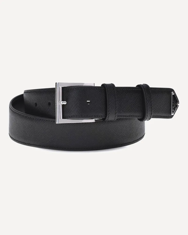 Prada Saffiano Belt Male Black