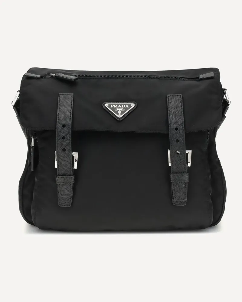 Prada Re-Nylon Explore medium Shoulder Bag Female Black