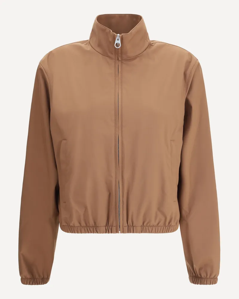 Loro Piana Microfiber bomber Jacket Female Brown