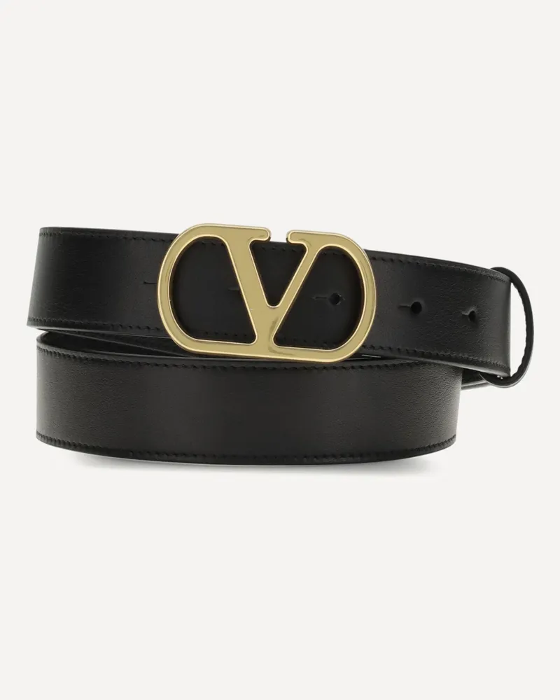 Valentino Garavani Signature VLogo Belt Female Black