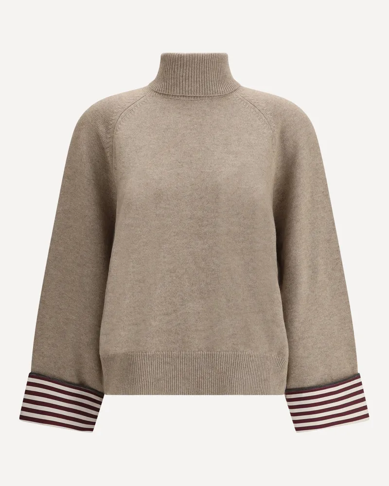 Brunello Cucinelli Turtleneck Sweater Female Beige