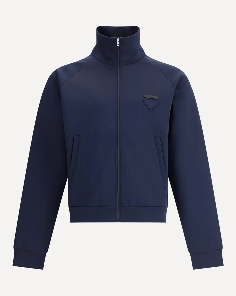 Prada Logoed Sweatshirt Male Blue