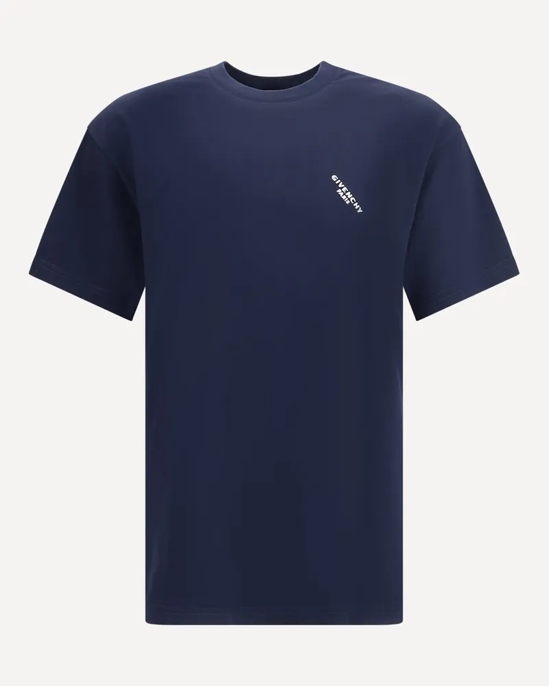 Givenchy Logo T-Shirt Male Blue