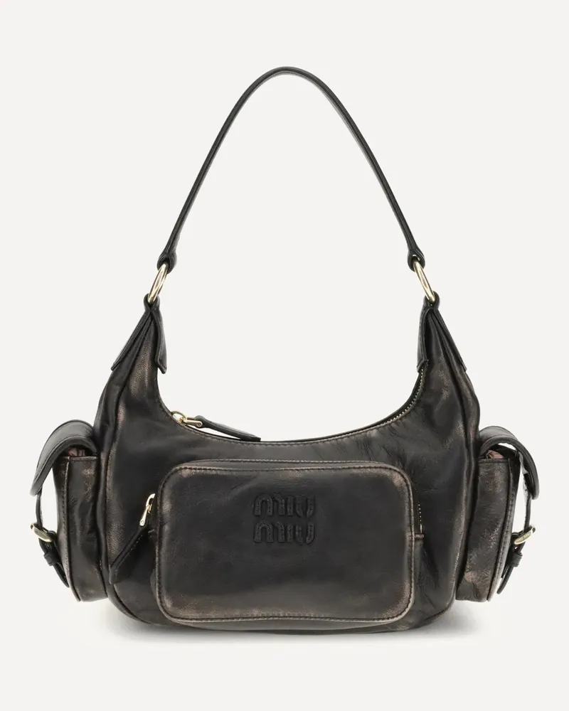 Miu Miu Pocket Shoulder Bag Female Brown