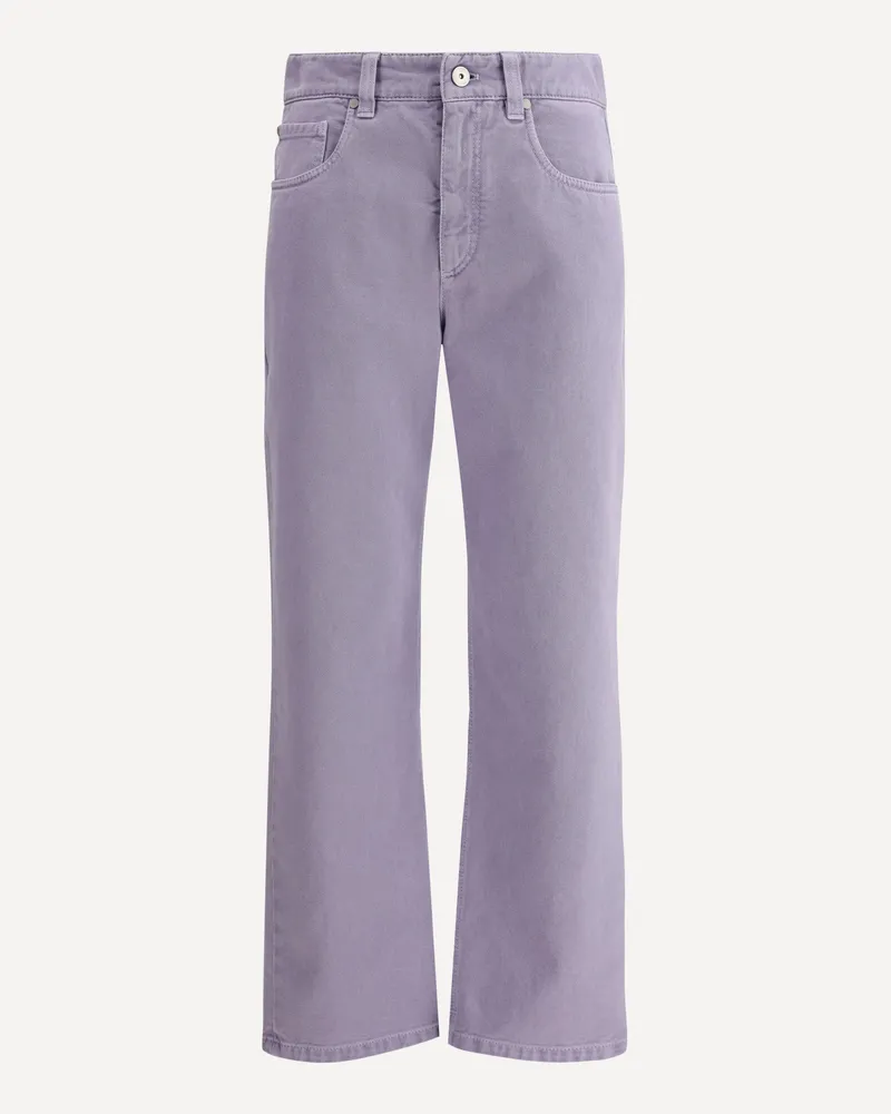 Brunello Cucinelli Straight Dyed Jeans Female Purple