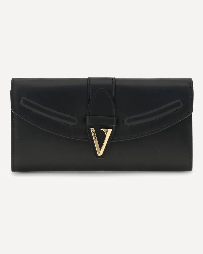 Versace Chain Wallet Female Black