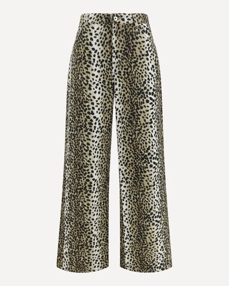 Blumarine Printed boyfriend Jeans Female Multicolour