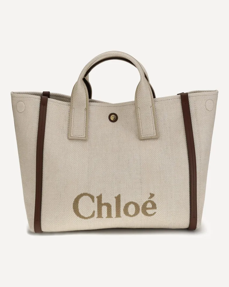 Chloé Carry medium Tote Bag Female Beige