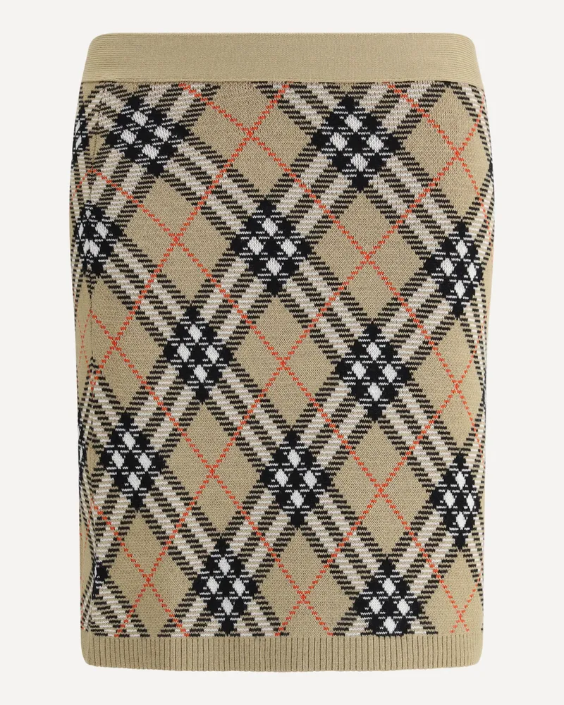 Burberry Archivio Check Miniskirt Female Beige