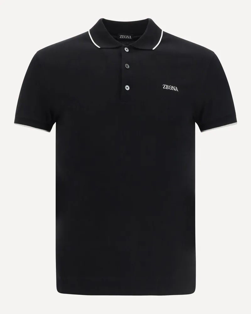 Ermenegildo Zegna Polo Shirt Male Black