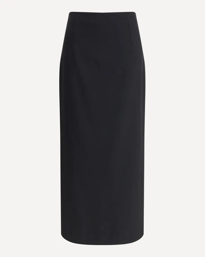 LARDINI Virgin Wool Midi Skirt Female Black