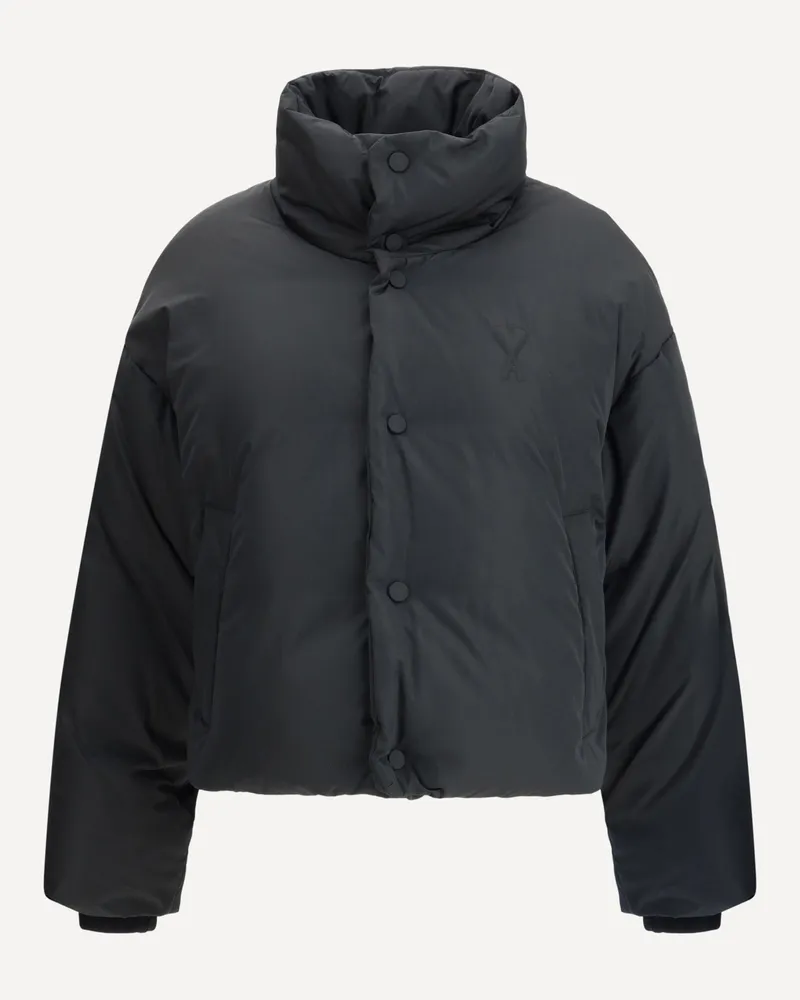 AMI Paris Ami De Coeur Down Jacket Female Black