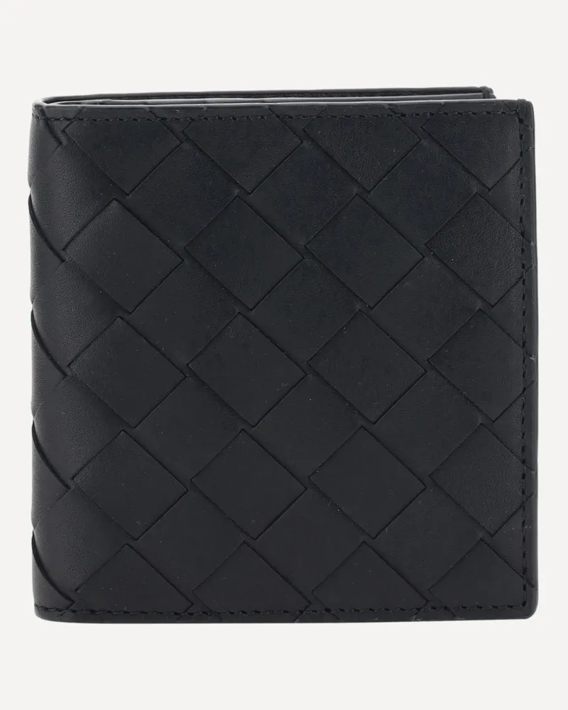 Bottega Veneta Woven leather Wallet Male Black