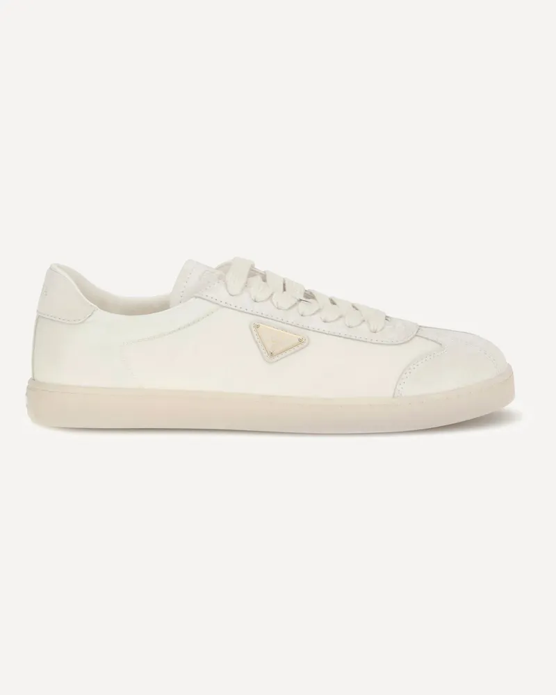 Prada Leather Sneakers Male Cream