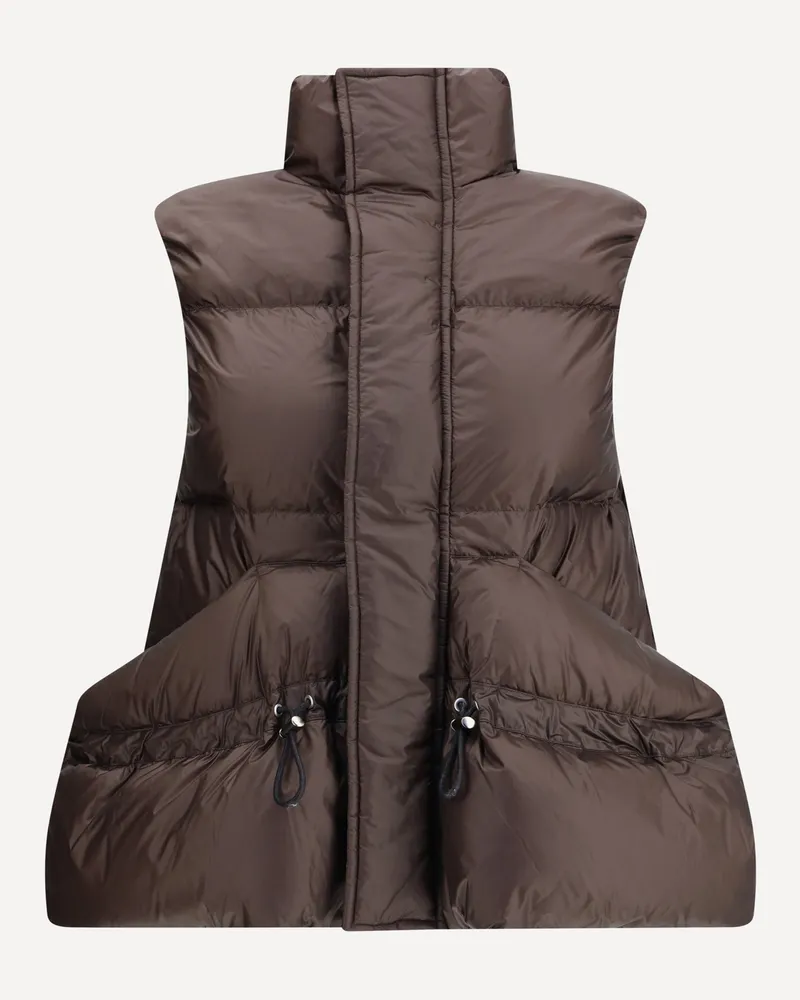 Sacai Nylon Vest Female Brown