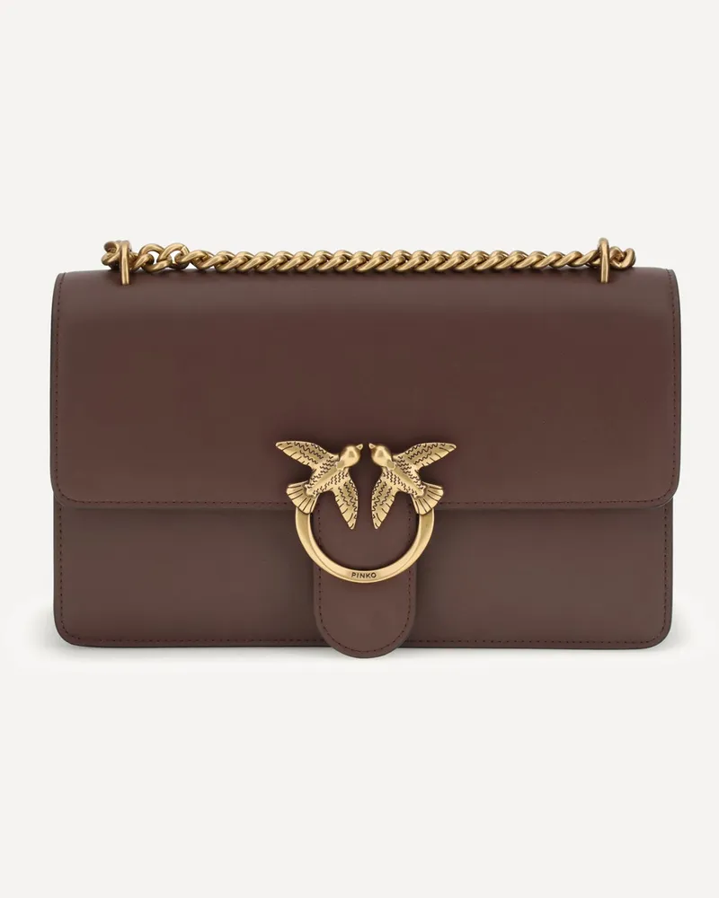Pinko Love Shoulder Bag Female Brown