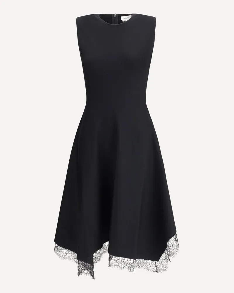 Alexander McQueen Asymmetric midi Dress Female Black