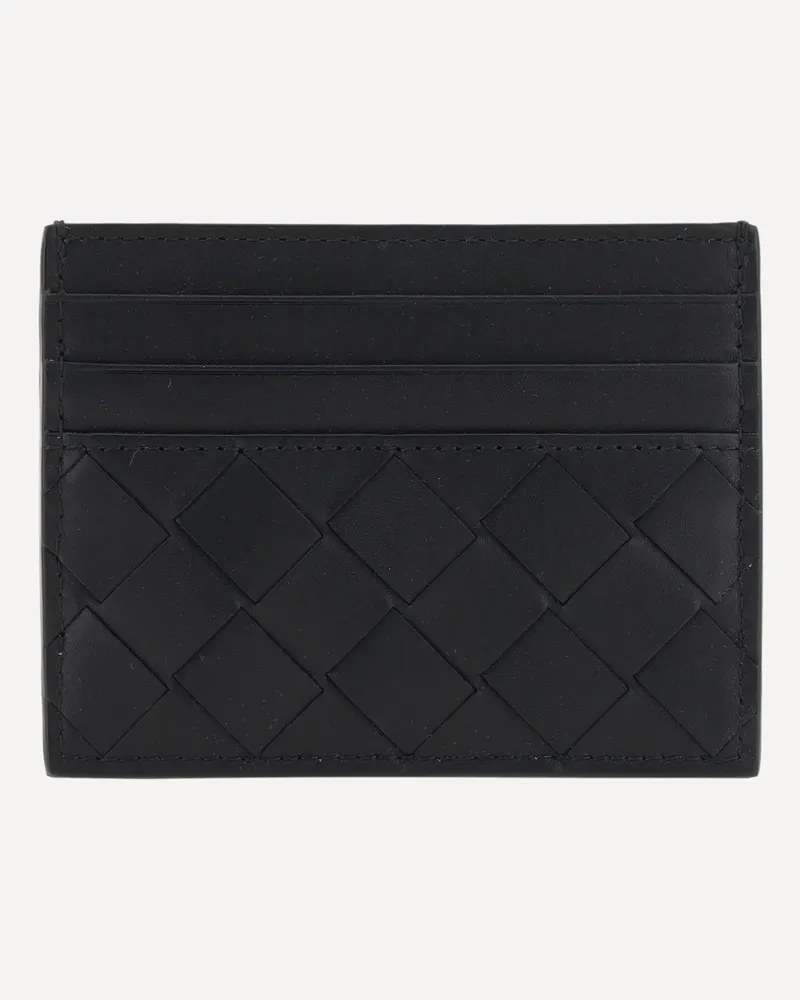 Bottega Veneta Leather Card Holder Male Black