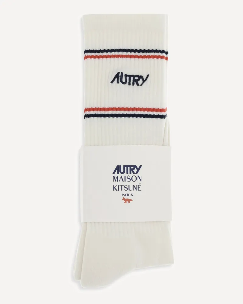 AUTRY Socks Autry x Maison Kitsuné Male White