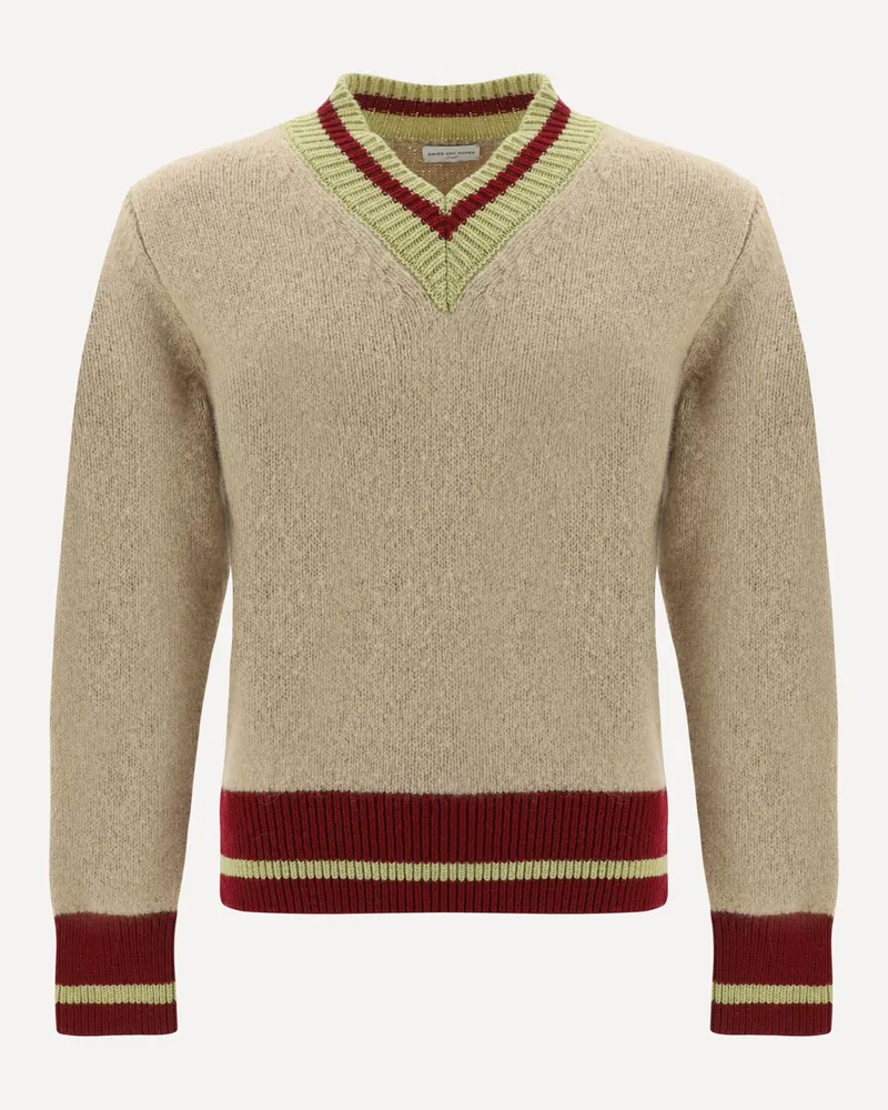 Dries van Noten Wool Sweater Male Brown